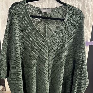 Wooden Ships Olive V-Neck Sweater